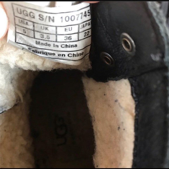 UGG Denhali Hiker Lined Lace Up Lug Boots Suede - Picture 6 of 6